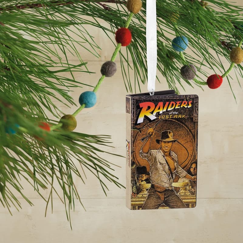 Indiana Jones Retro Video Cassette Christmas Ornament