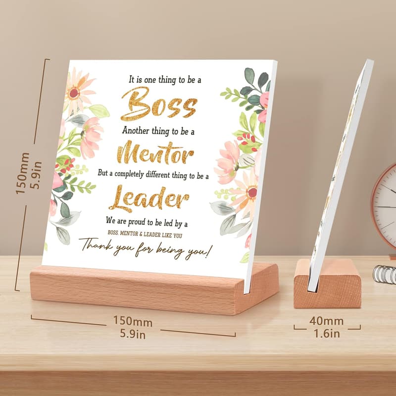 Inspirational Office Desk Card for Women - Perfect Birthday Gift
