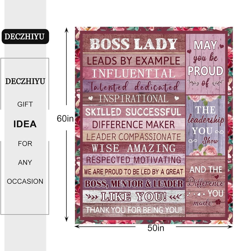 Boss's Day Soft Flannel Blanket for Women