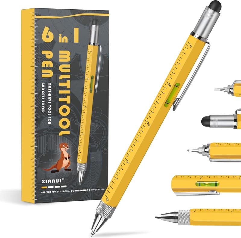 Christmas Multitool Pen Set for Men - 6-in-1 Gadget