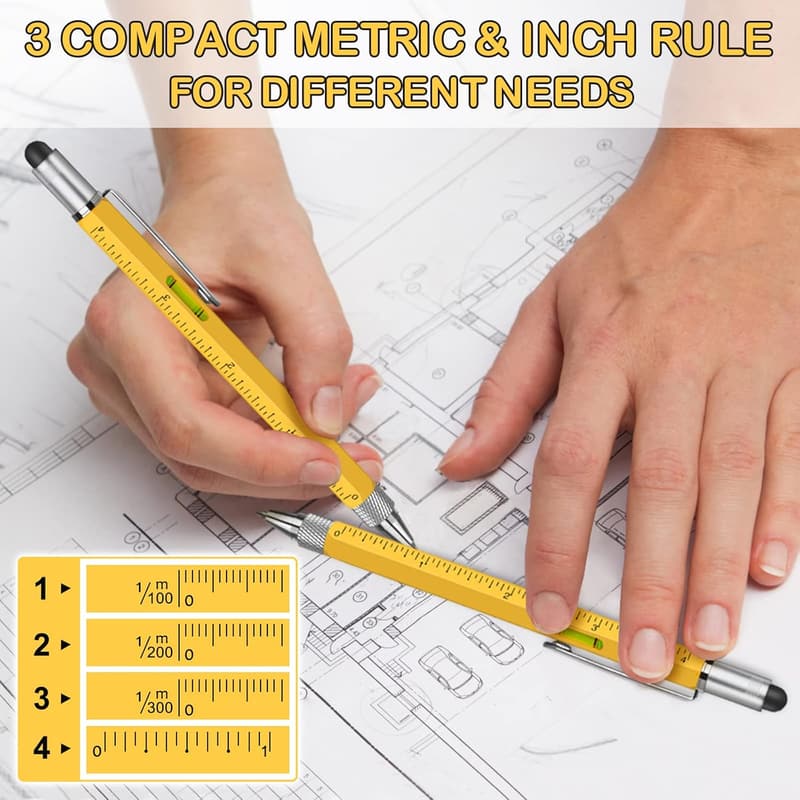 Christmas Multitool Pen Set for Men - 6-in-1 Gadget