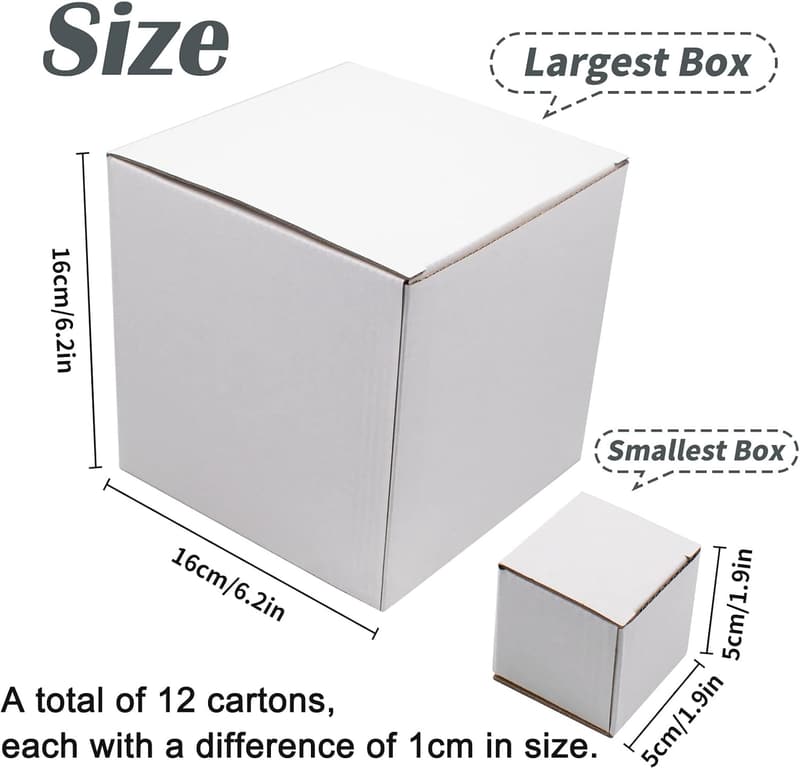 Funny Prank Gift Boxes for Weddings & Birthdays - 12 Set