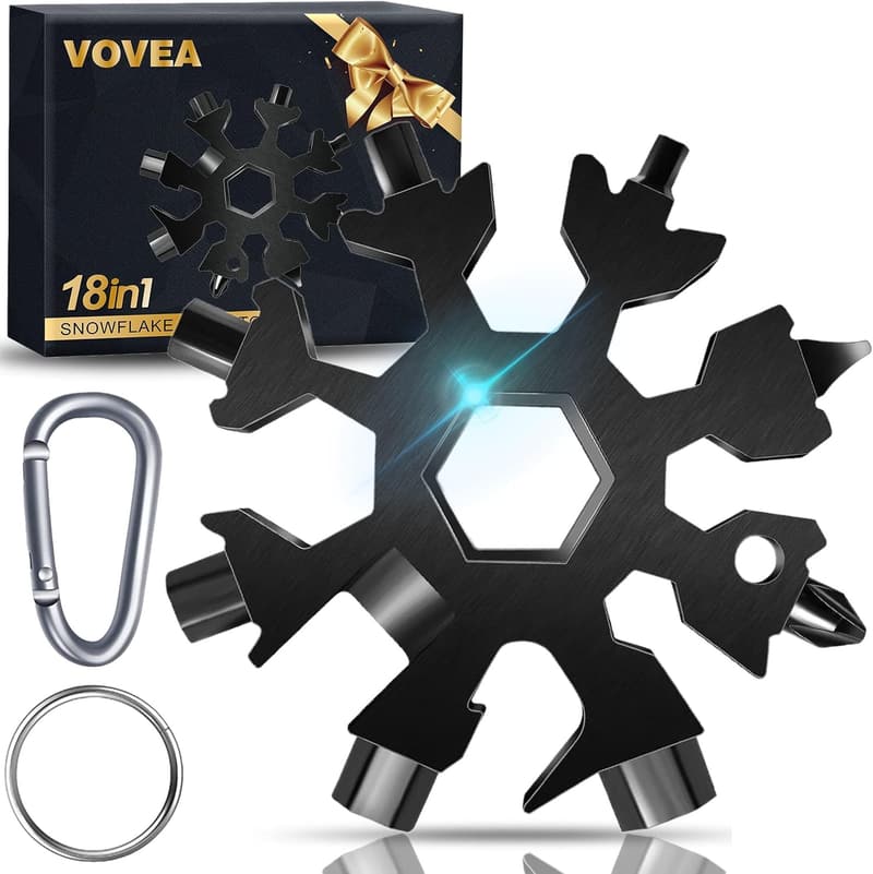 Christmas Snowflake Multitool - 18-in-1 Gadgets for Men