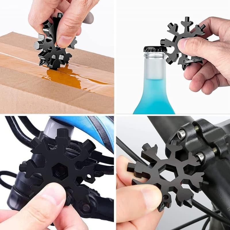 Christmas Snowflake Multitool - 18-in-1 Gadgets for Men