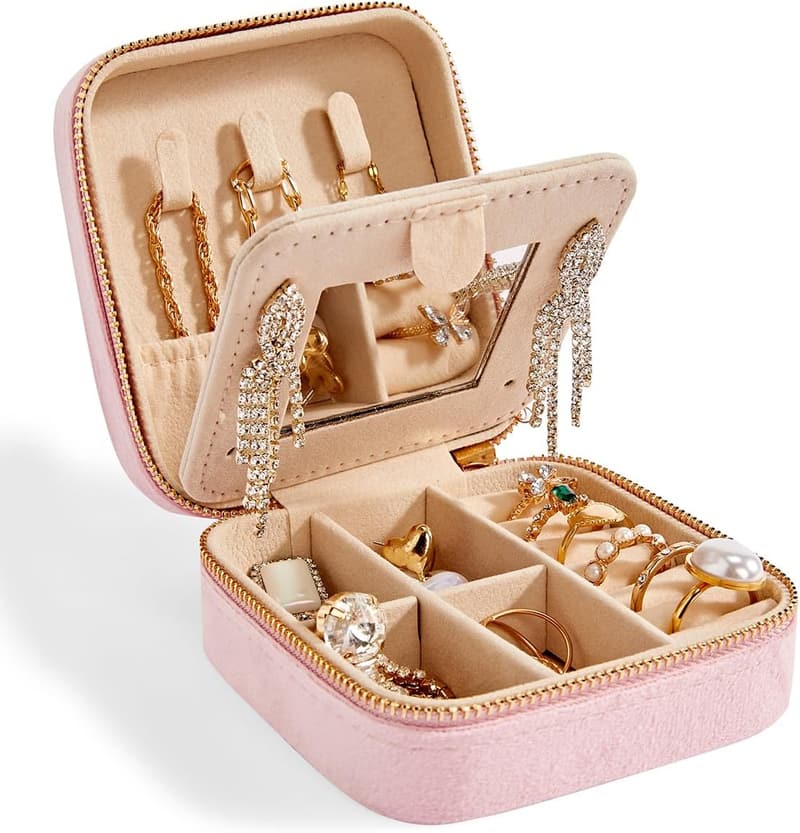 Personalized Velvet Jewelry Box for Mom - Mother's Day Gift