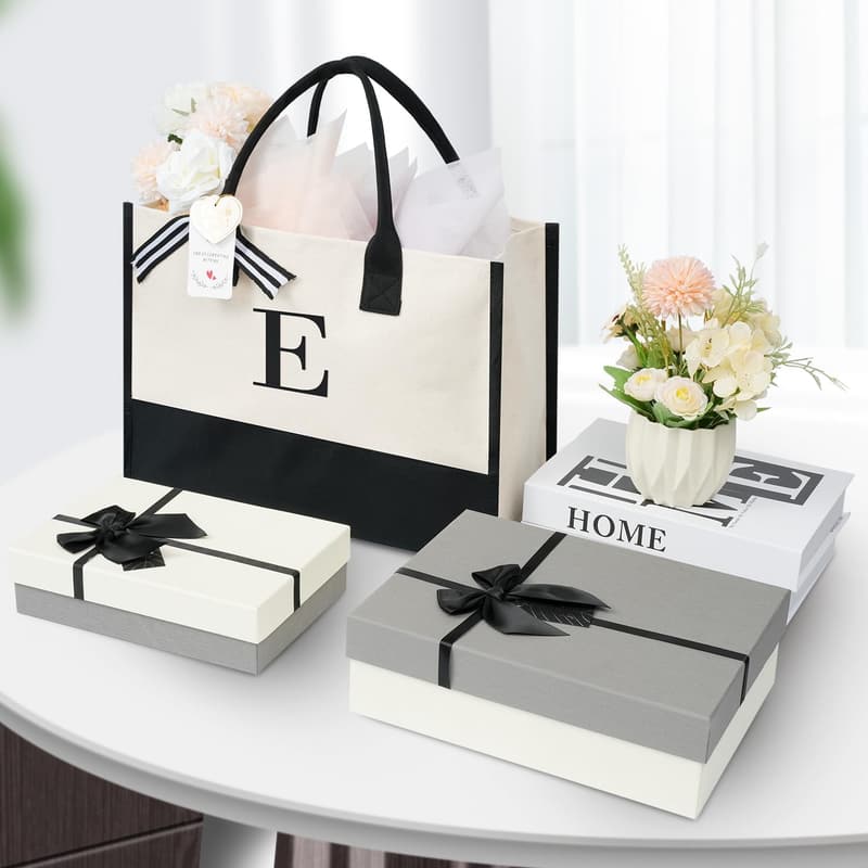 Personalized Initial Tote Bag for Women - Perfect Birthday Gift