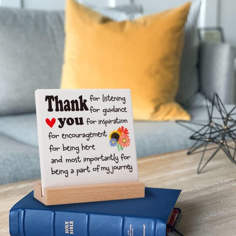 Thank You Gifts - Gratitude Decorative Plaques for Bosses and Teachers