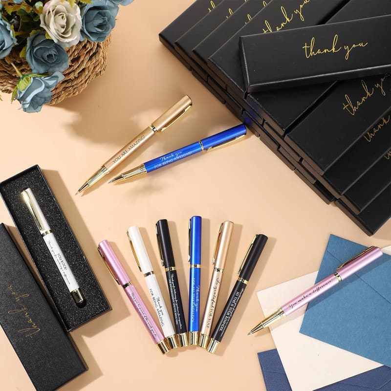 10-Pack Inspirational Ballpoint Pens in Gift Boxes - Office Appreciation Favors