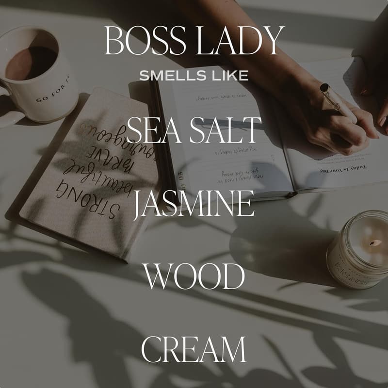 Boss Lady Candle - 9oz Gift for Her, Work Bestie, New Job