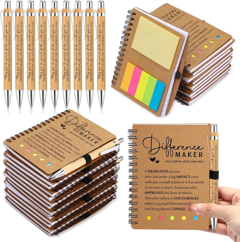 Employee Appreciation Gifts: Inspirational Notebooks & Bamboo Pens