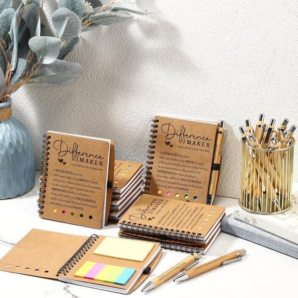 Employee Appreciation Gifts: Inspirational Notebooks & Bamboo Pens