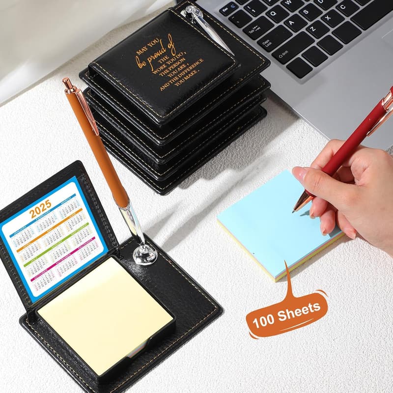 Thank You Sticky Note Holder Set for Coworkers & Teachers