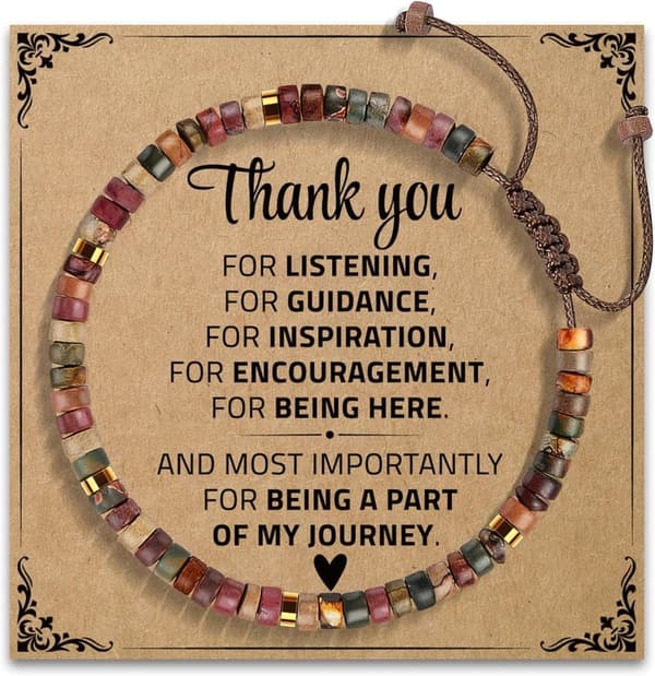 Teacher Appreciation Natural Stone Bracelet Gift for Women