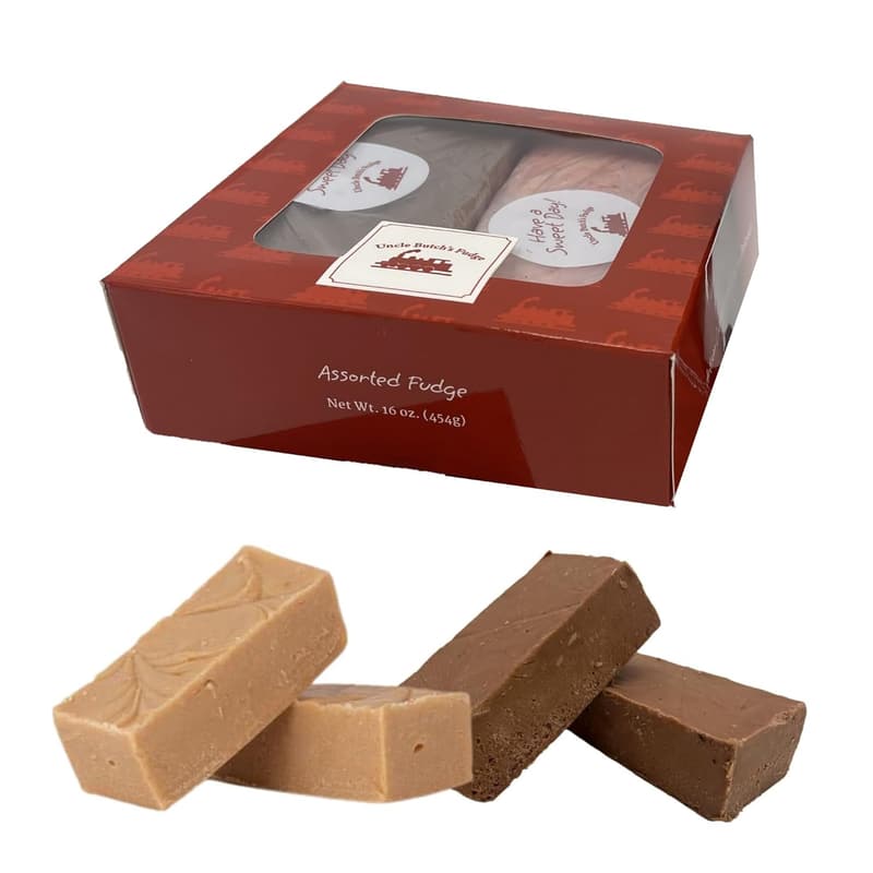 Custom Fudge Box - Choose Any 2 Flavors, 16oz Sampler