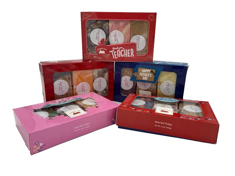 Fudge Sampler Gift Box - Choose Any 3 Flavors, 24oz