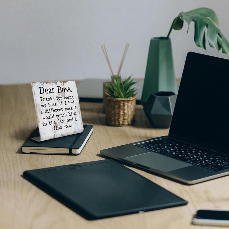 Boss Appreciation Plaque - Humorous Desk Decor Gift