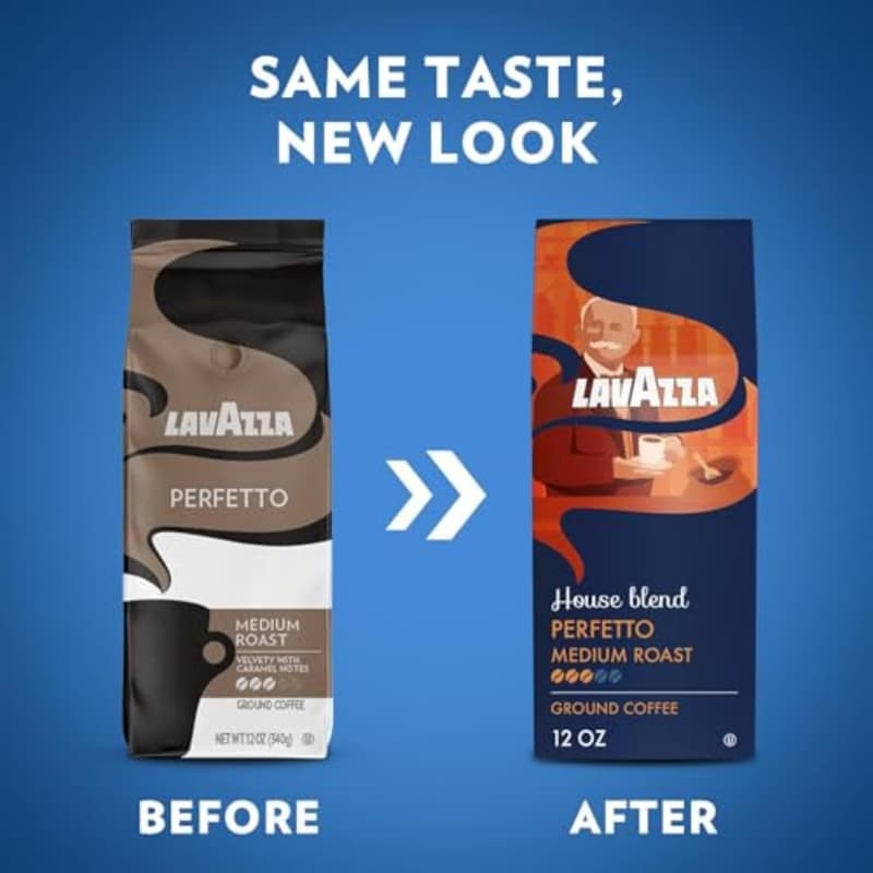 Lavazza House Blend Medium Roast Ground Coffee, 12oz Bag