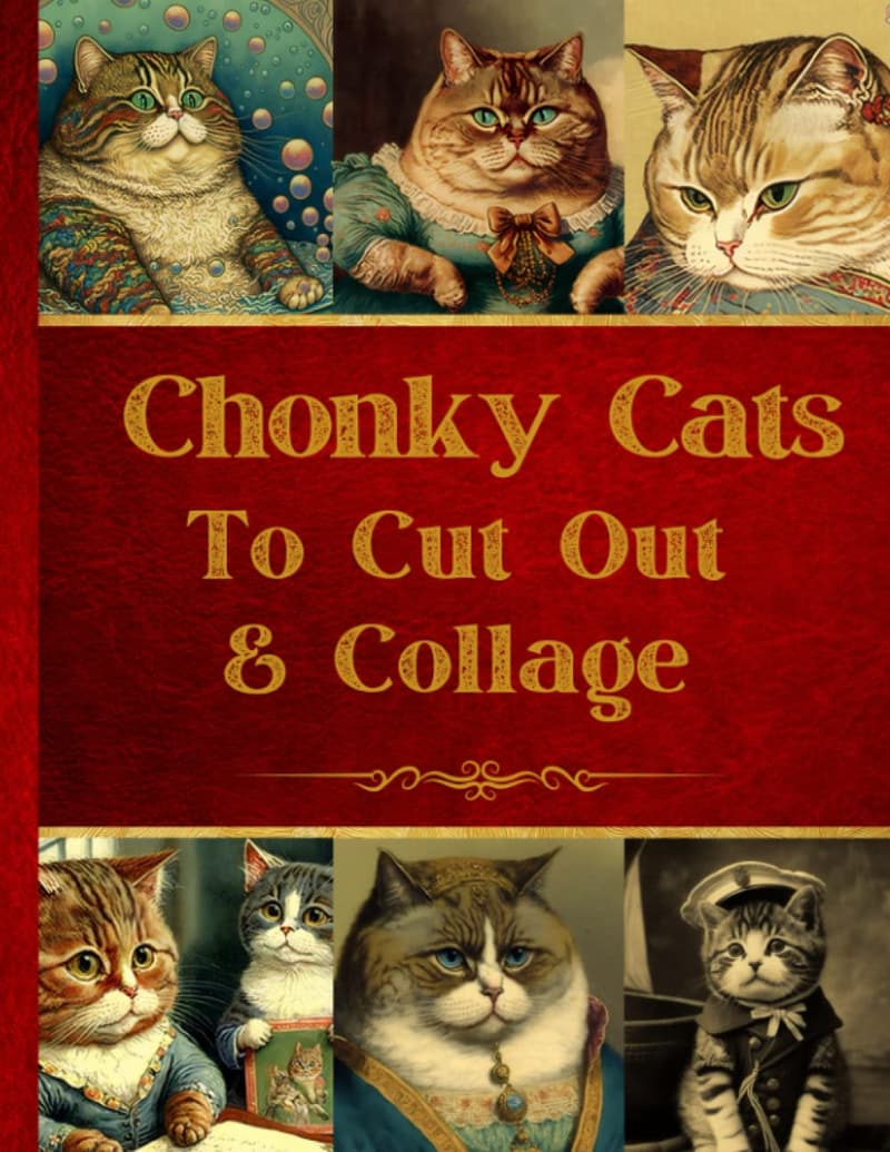 Chonky Cats Cut-Outs for Scrapbooking & Junk Journals
