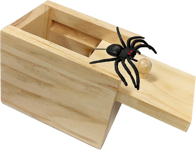 Funny Spider Box Prank Toy for Father's Day, Gag Gift for Dad