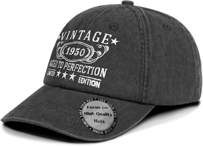 Personalized Vintage Hat for 30th-100th Birthdays