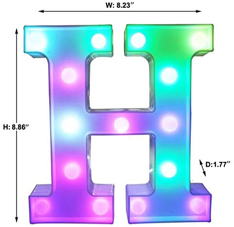 Colorful LED Marquee Letter Lights with Remote for Home Decor