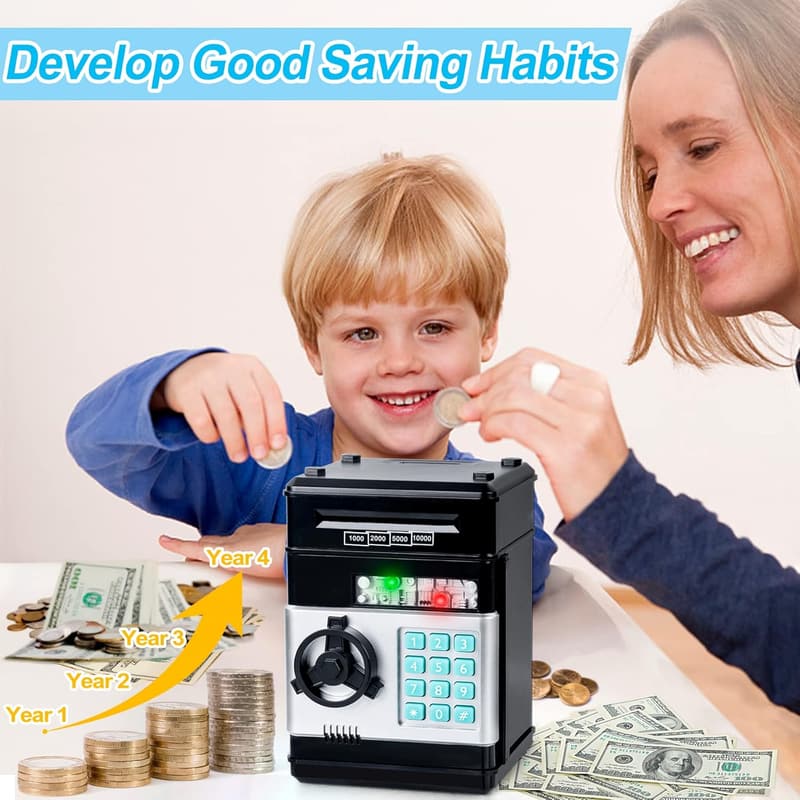 Kids' Electronic ATM Coin Bank for Ages 3-12