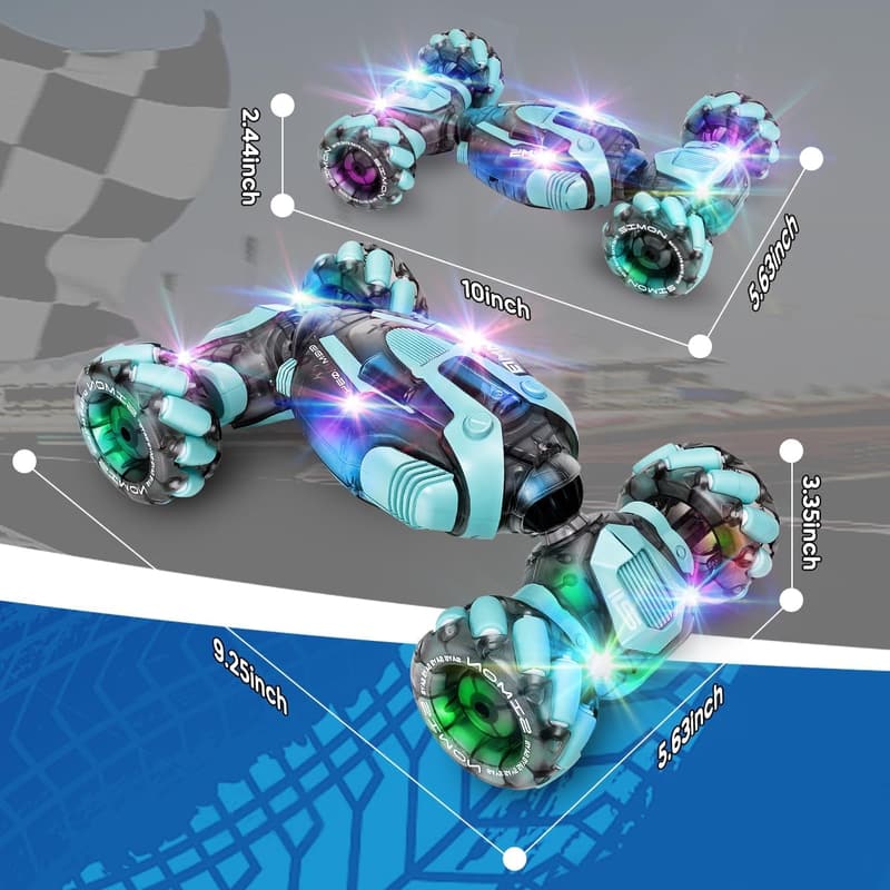 360° Rotating Gesture Control RC Stunt Car for Kids