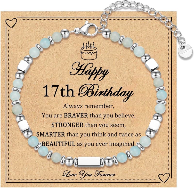 Birthday Gift Beaded Bracelets for Girls (Ages 6-21)