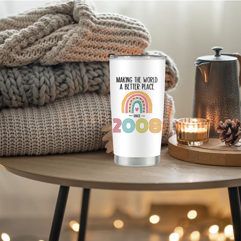 17th Birthday Gift - 20 oz Stainless Steel Tumbler