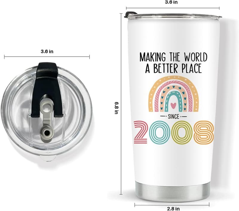 17th Birthday Gift - 20 oz Stainless Steel Tumbler