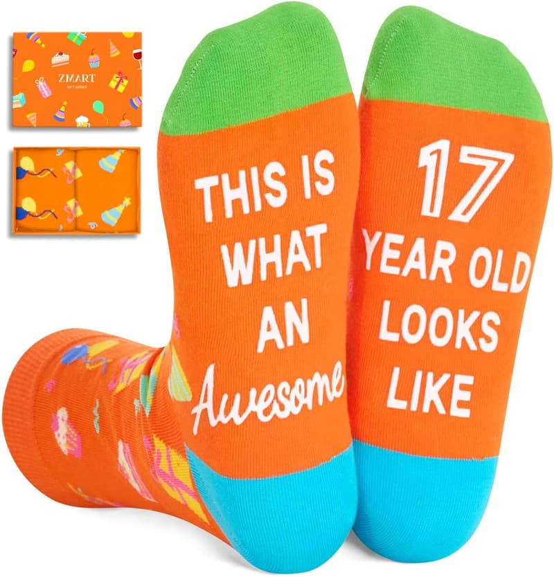 Teen Birthday Gift - Fun Socks for Ages 13-19