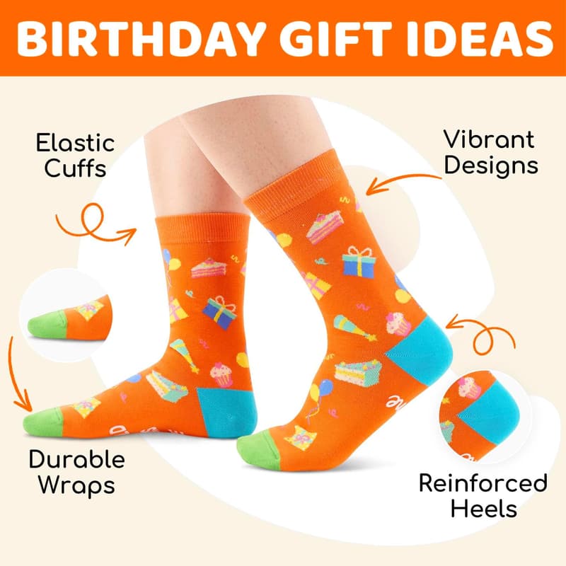 Teen Birthday Gift - Fun Socks for Ages 13-19
