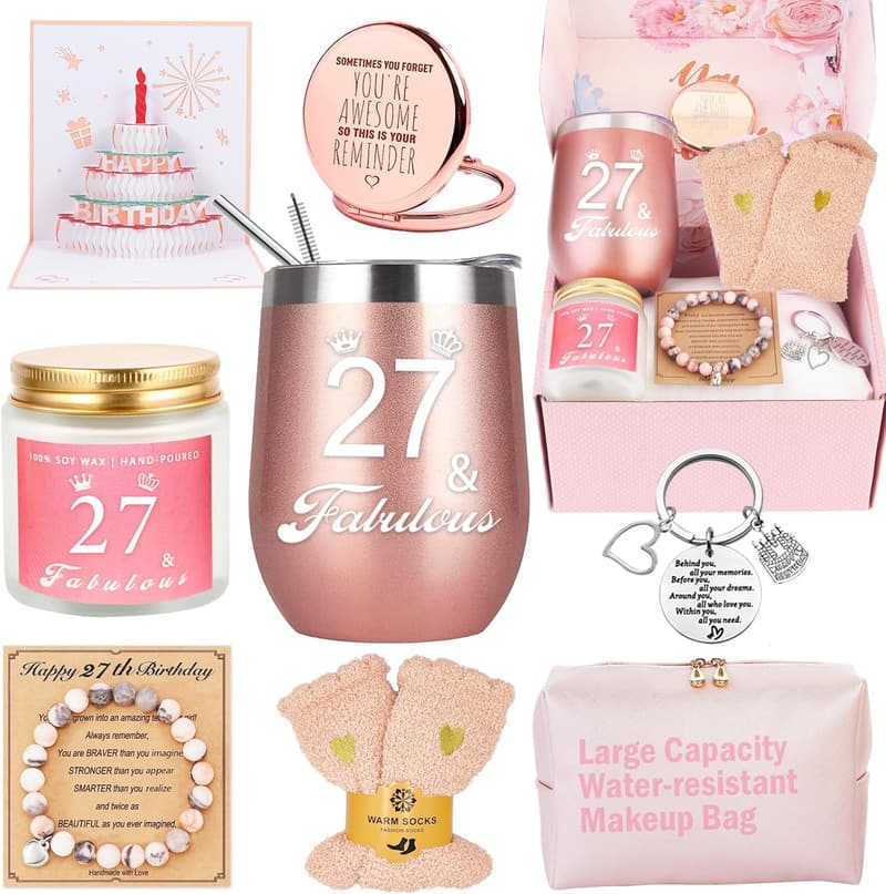 27th Birthday Gift Basket for Women & Best Friends