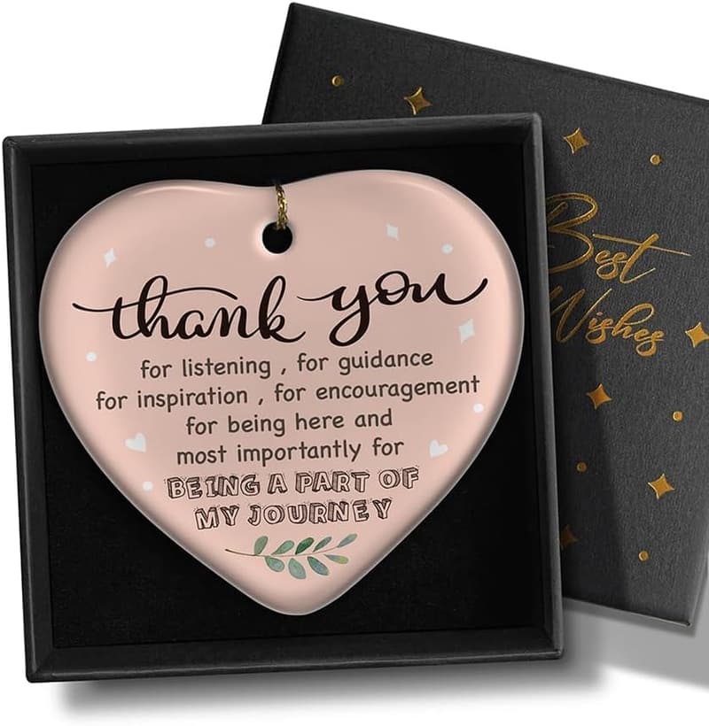 Thank You Ornament Keepsake - Appreciation Gift for Women