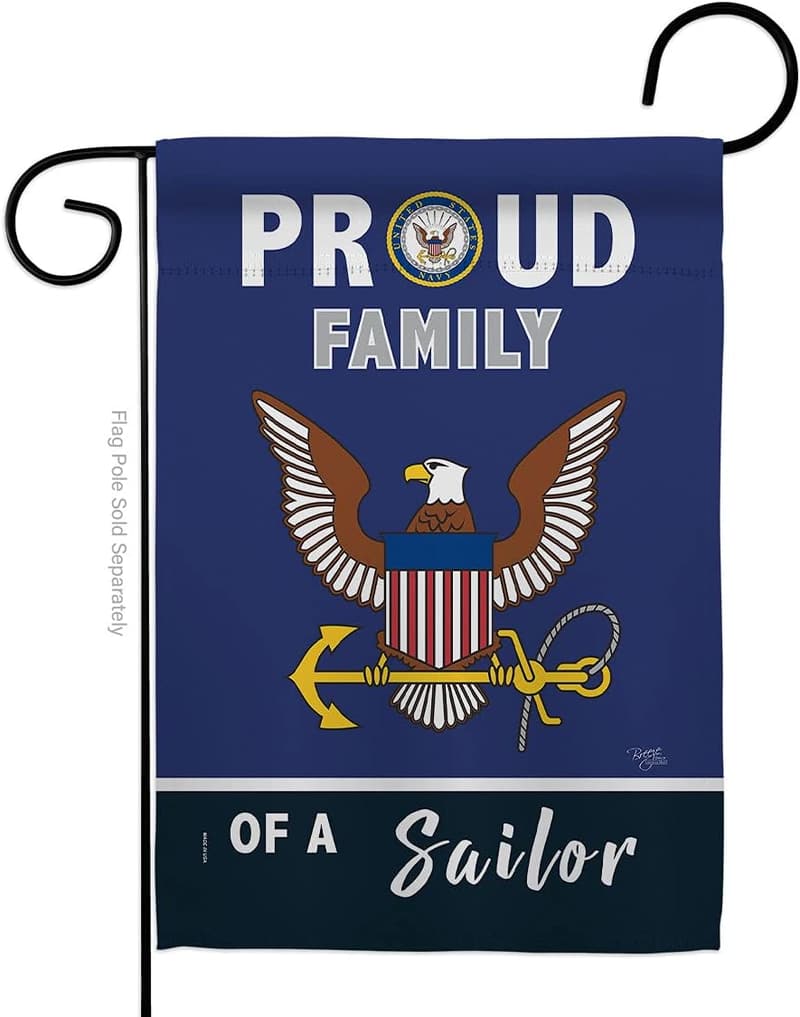 Navy Seabee Garden Flag - Military Veteran Yard Décor