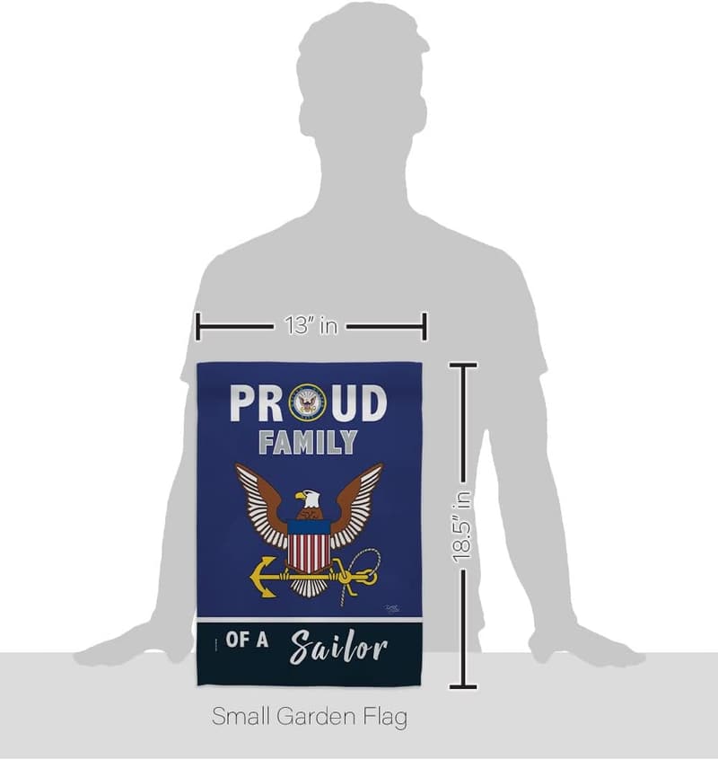 Navy Seabee Garden Flag - Military Veteran Yard Décor