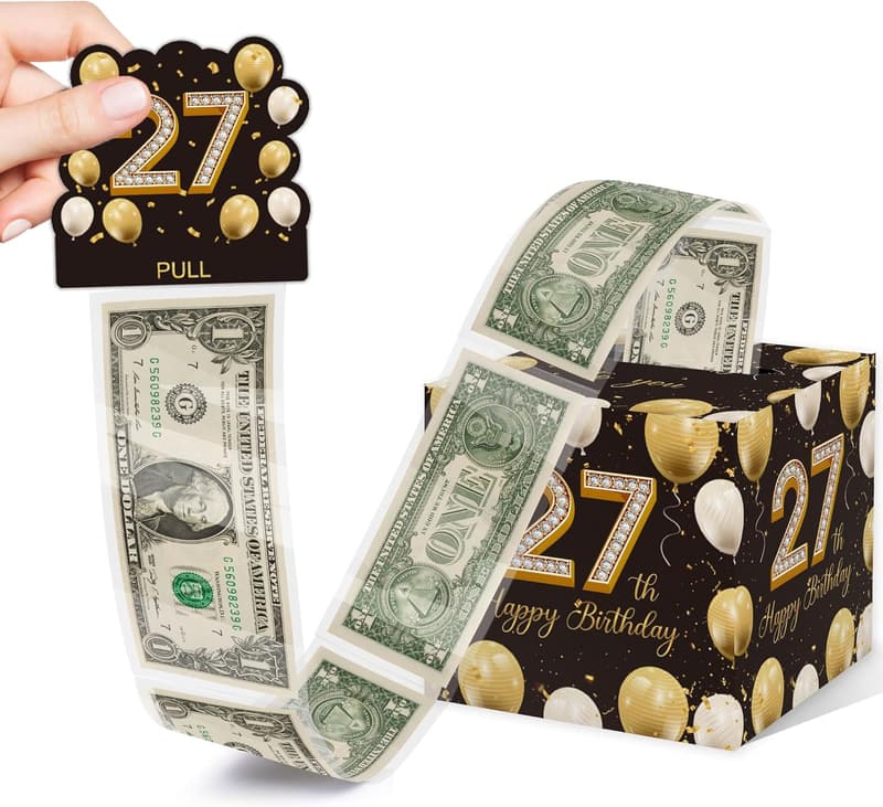 27th Birthday Surprise Gift Box for Men & Women with 35 バッグ