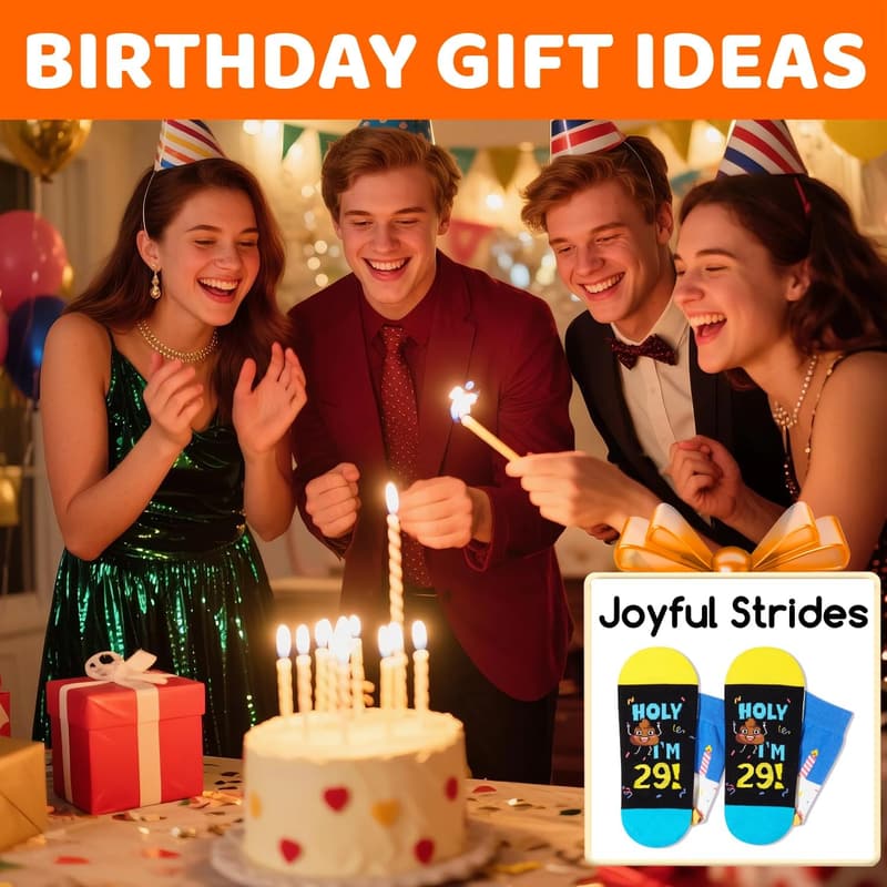 Birthday Socks for Women and Men - Age 26 to 30