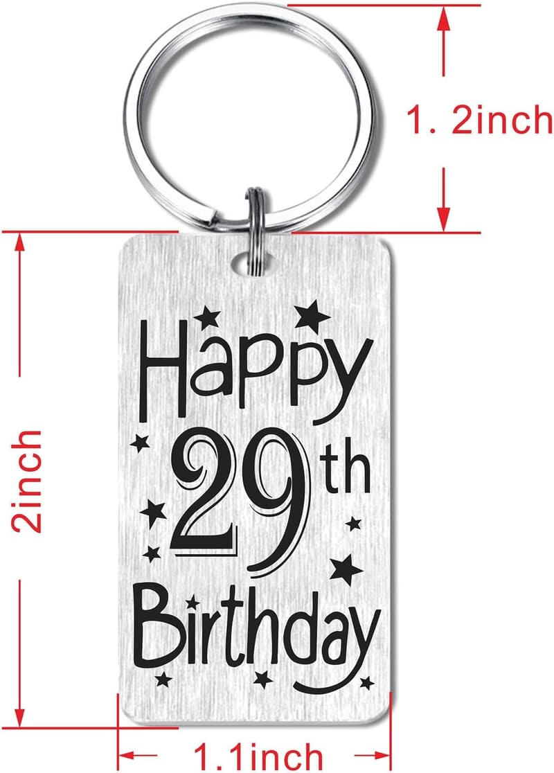 Happy 13th Birthday Keychain - Unique Gift for All Ages