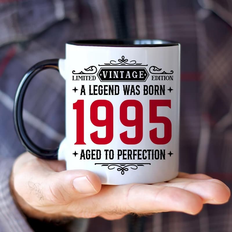 30th Birthday Vintage 1995 Mug for Him/Her