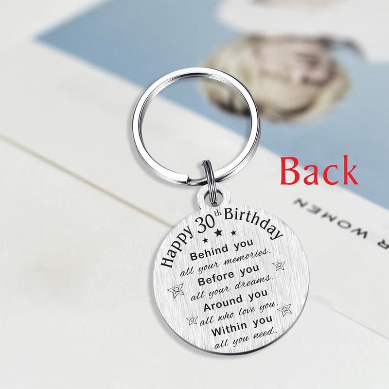 30th Birthday Keychain Gift for Men & Women, Born in 1995