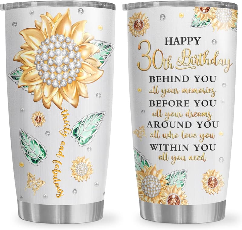 30th Birthday Tumbler for Her - 20oz Gift Mug