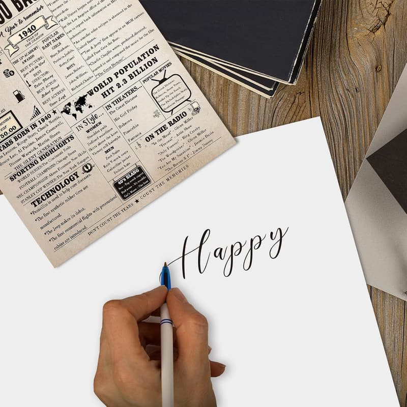 85th Birthday Card for Women & Men - Funny Retro Design