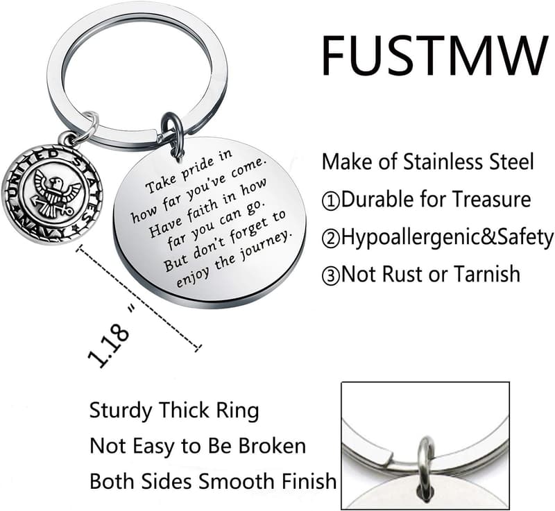 Navy Keychain - Military Deployment & Graduation Gift