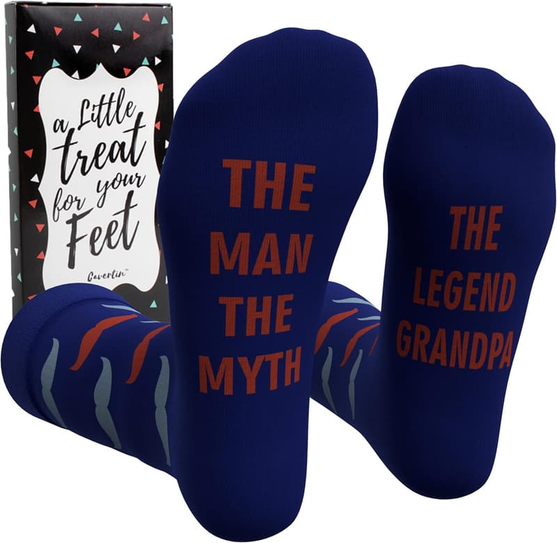 Funny Father's Day Socks for Dad with Gift Box