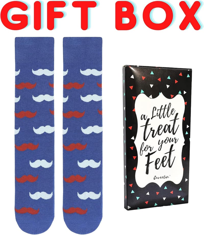 Funny Father's Day Socks for Dad with Gift Box