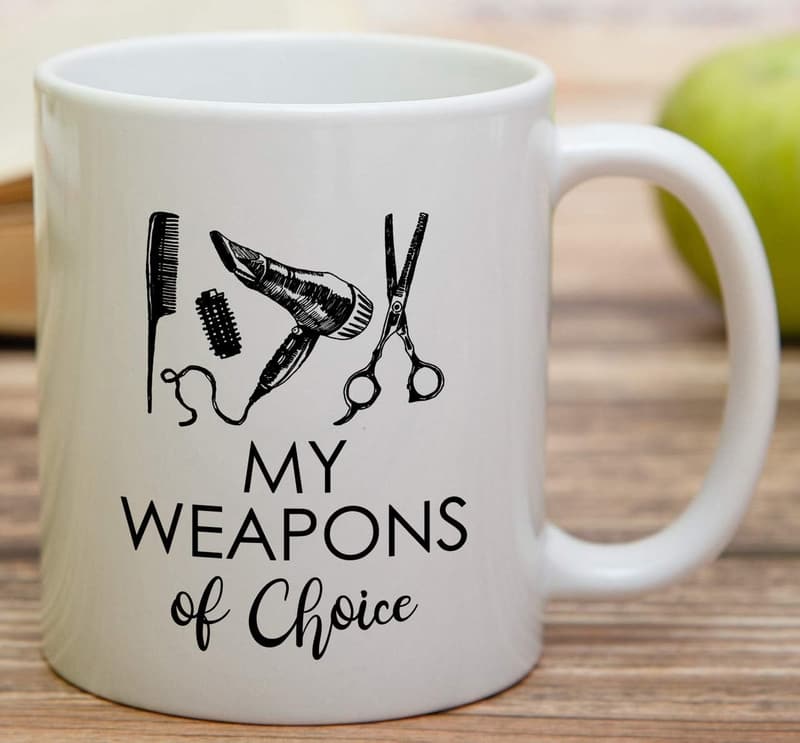 Funny 11 oz Ceramic Mug for Hairstylists & Hairdressers