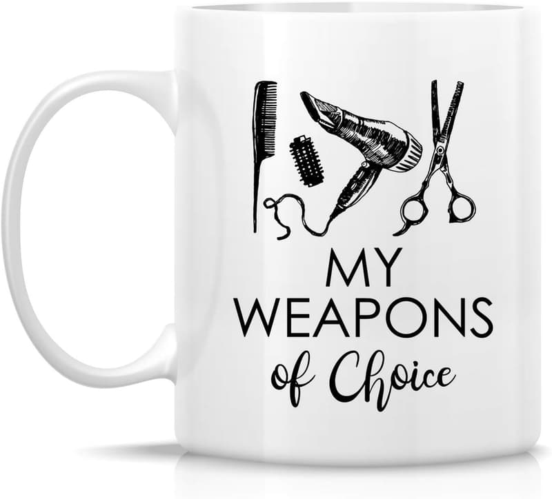 Funny 11 oz Ceramic Mug for Hairstylists & Hairdressers