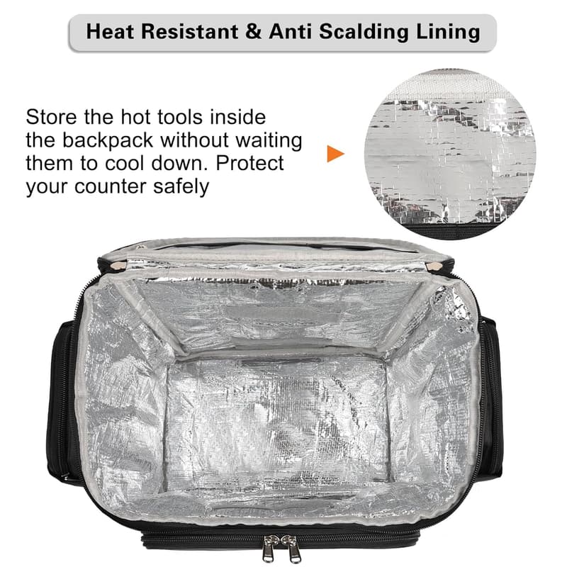 Professional Hairdresser Travel Backpack with Adjustable Dividers
