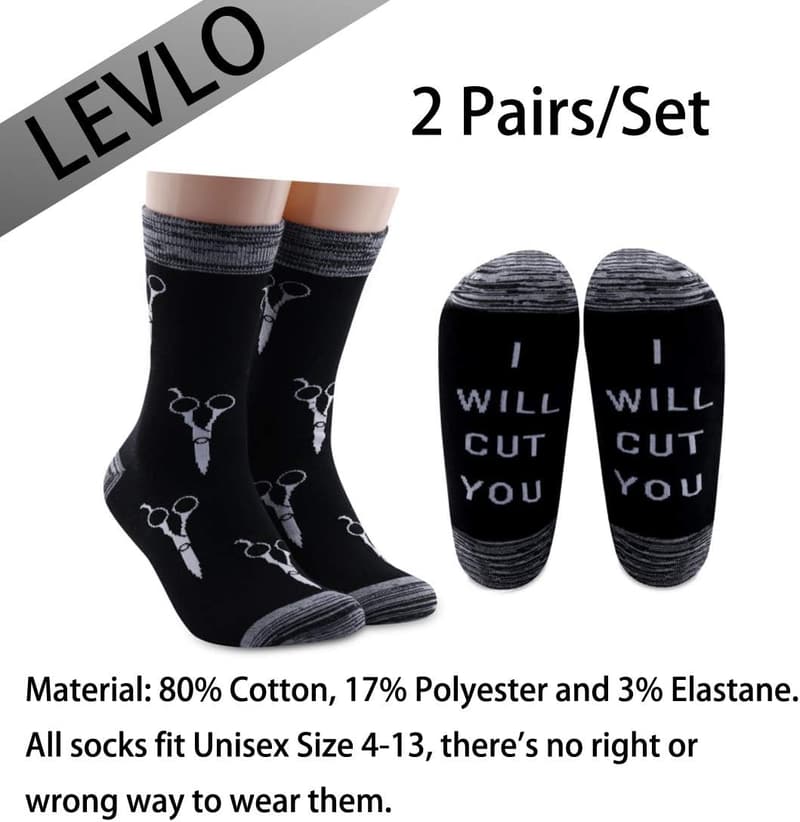 Funny Hair Stylist Socks - Great Cosmetology Graduation Gift